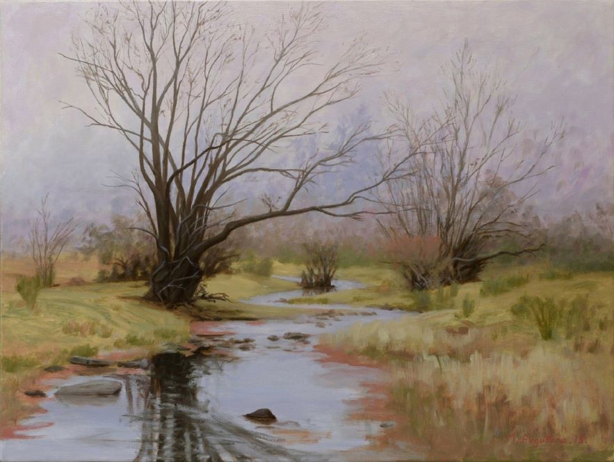 Chilly morning 46x61cm $900